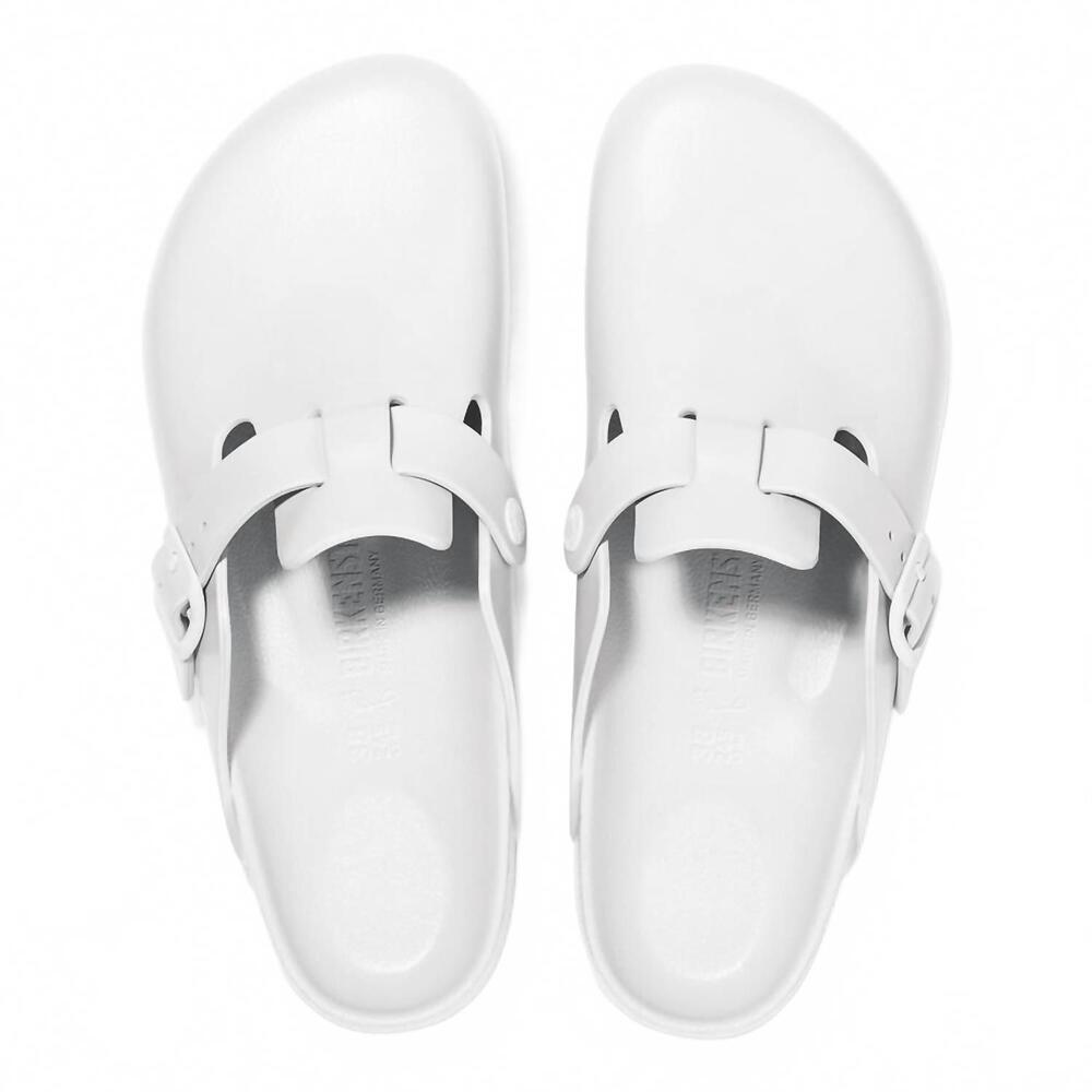 NEW BIRKENSTOCK women's boston eva mules in white - Picture 4 of 6